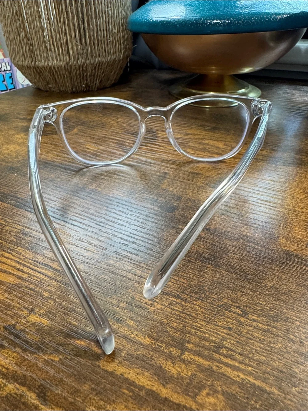 Clear frames, ready for your prescription